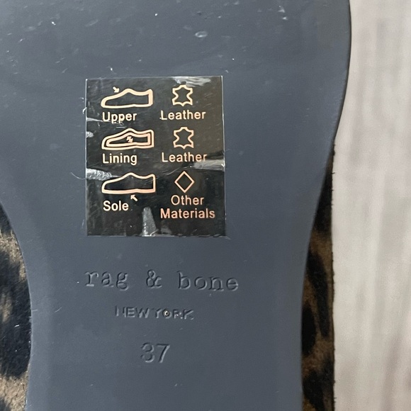 Rag & bone “Rover” Chelsea Leopard Print Suede Booties - Picture 9 of 12